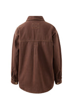 Load image into Gallery viewer, Bobbi Side Pocket Denim Shacket - Chocolate
