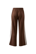 Load image into Gallery viewer, Gigi Wide Leg Terry Track pant - Chocolate

