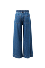 Load image into Gallery viewer, ANDIE WIDE LEG DRAWSTRING PANT - FRESH INDIGO
