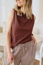 Load image into Gallery viewer, Resort Pant - chocolate gingham
