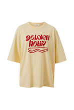 Load image into Gallery viewer, Luna Relaxed Tee -Butter/golden hour
