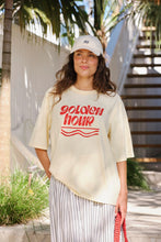 Load image into Gallery viewer, Luna Relaxed Tee -Butter/golden hour
