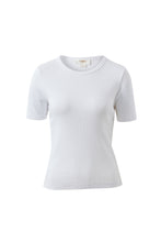 Load image into Gallery viewer, LUELLA RIB TEE - WHITE
