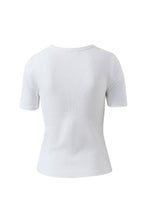 Load image into Gallery viewer, LUELLA RIB TEE - WHITE
