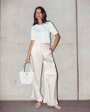 Load image into Gallery viewer, Celeste Satin Wide-Leg Pants – Champagne
