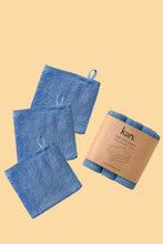 Load image into Gallery viewer, Wash Cloths 3 Pack: Blue Shadow
