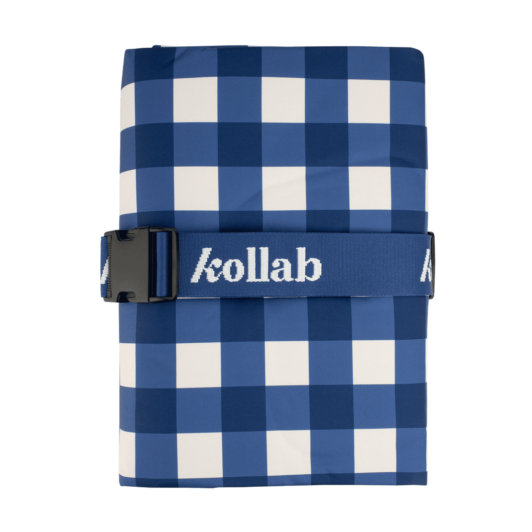Picnic Mat Blue Check