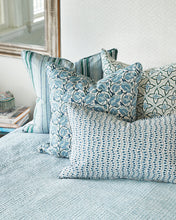 Load image into Gallery viewer, Amulet Azure linen cushion 35x55cm
