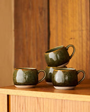 Load image into Gallery viewer, 4pc Mineral Mugs in Serpentine
