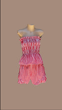 Load image into Gallery viewer, Red gingham top
