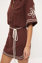 Load image into Gallery viewer, Loren Shirt Dress Cocoa
