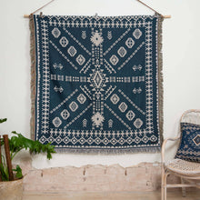 Load image into Gallery viewer, &#39;Blue Moon&#39; Woven Picnic Rug/Throw: Regular 130x160cm
