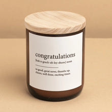 Load image into Gallery viewer, Congratulations ~ Dictionary Meaning Candle
