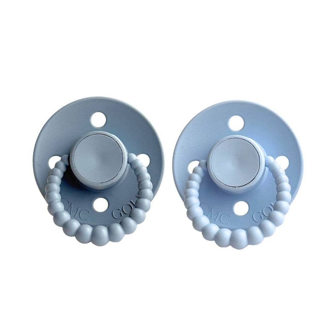 CMC 'Bubble' Dummies Stormy + Baby Blue: Size 1