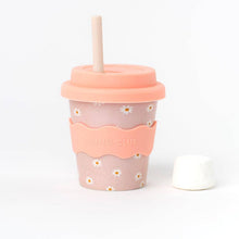 Load image into Gallery viewer, Pink Daisy Babychino Cup 4oz
