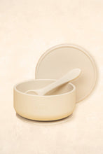 Load image into Gallery viewer, Silicone Suction Bowl with lid + Spoon Set - Outlet: Pastel Sky
