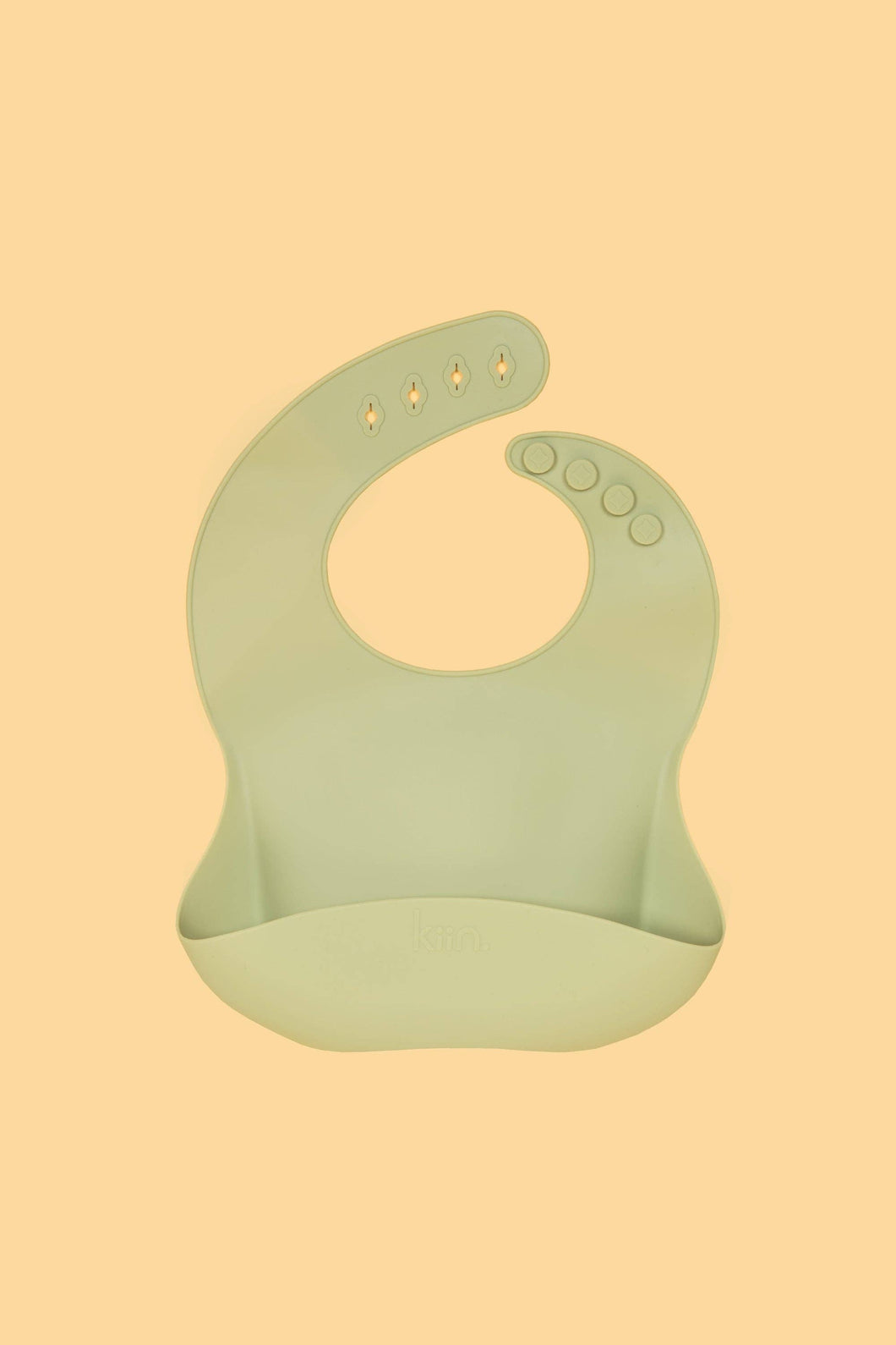 Silicone Bib: Sage