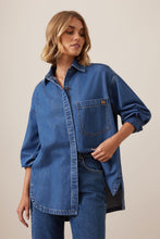 Load image into Gallery viewer, Gwynne Shirt - Fresh Indigo
