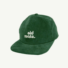 Load image into Gallery viewer, Old Mate Kids Cord Cap - Moss: KIDS
