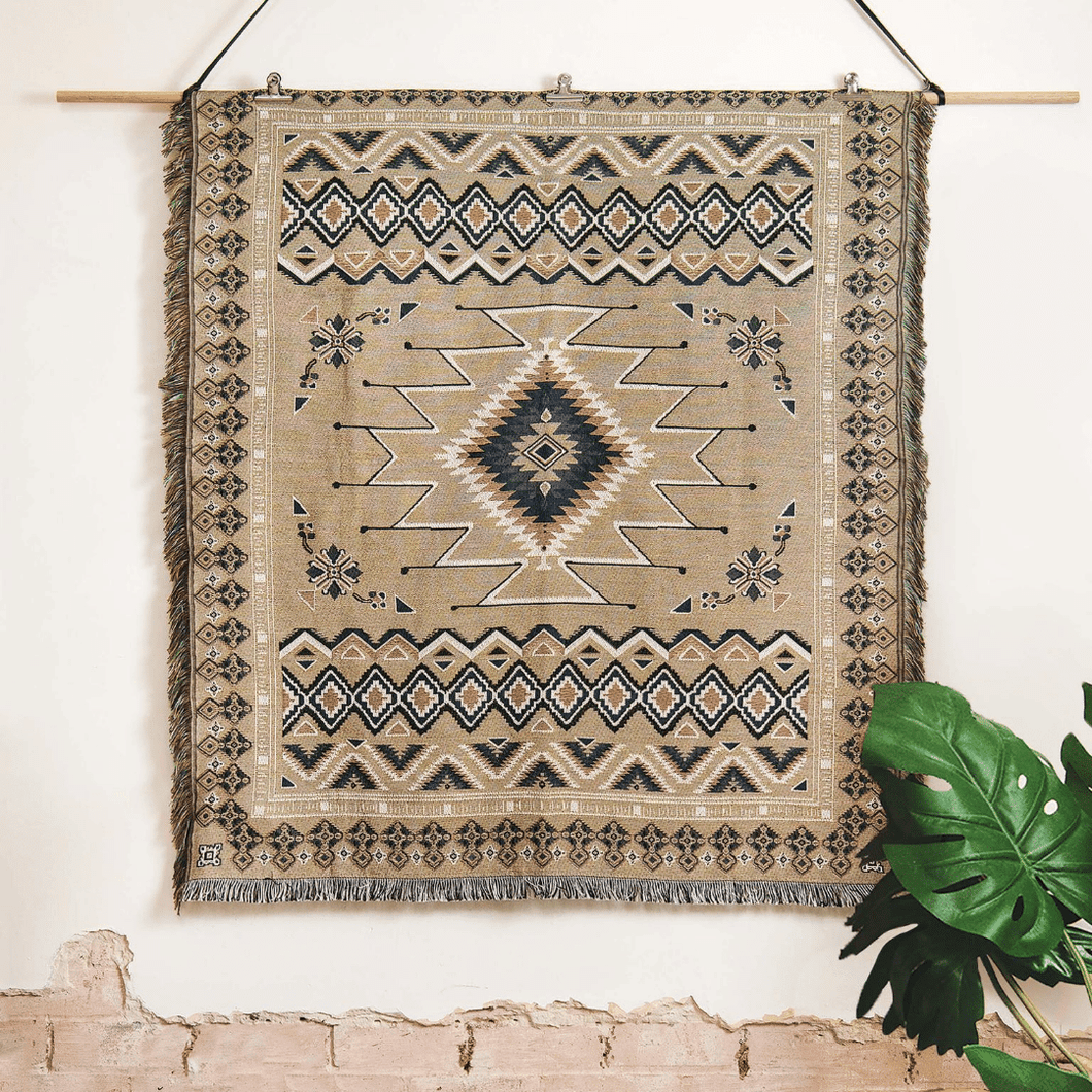 'Hey Jude' Woven Picnic Rug/Throw: Regular 130x160cm