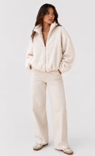 Load image into Gallery viewer, Teddy Bomber Jacket - Cream

