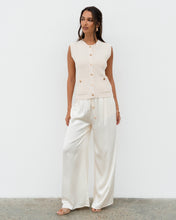 Load image into Gallery viewer, Celeste Satin Wide-Leg Pants – Champagne
