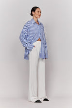 Load image into Gallery viewer, Harper Oversized Stripe Shirt – Blue
