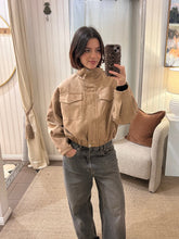 Load image into Gallery viewer, Suede Bomber Jacket
