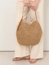 Load image into Gallery viewer, Large Paper Weave Tote - Camel
