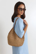 Load image into Gallery viewer, Large Paper Weave Tote - Camel
