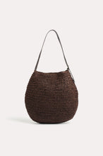 Load image into Gallery viewer, Large Paper Weave Tote - CHocolate
