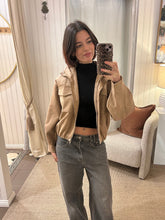Load image into Gallery viewer, Suede Bomber Jacket
