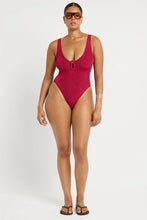 Load image into Gallery viewer, BOND-EYE - MARA RING ONE PIECE - WINE SHIMMER

