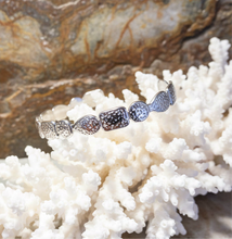 Load image into Gallery viewer, Stevie Textured Silver Cuff Bangle

