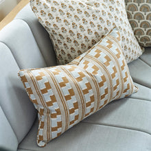 Load image into Gallery viewer, Chowk Sahara linen cushion 35x55cm

