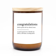 Load image into Gallery viewer, Congratulations ~ Dictionary Meaning Candle
