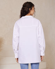 Load image into Gallery viewer, Blake white oversized shirt
