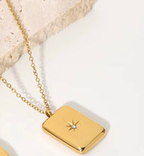 Load image into Gallery viewer, Starburst Rectangle Pendant
