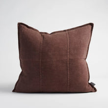 Load image into Gallery viewer, Luca Linen Cushion - Chocolate
