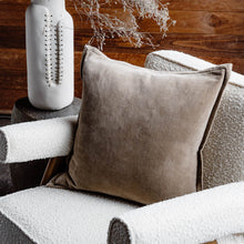 Load image into Gallery viewer, Evelyn Velvet Cushion - Natural
