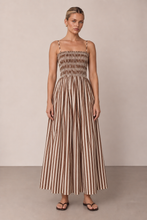 Load image into Gallery viewer, Marlow Stripe Cotton Maxi Dress
