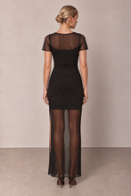 Load image into Gallery viewer, Celeste Spot Mesh Maxi Dress
