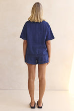 Load image into Gallery viewer, Denim Shirt &amp; Short Set - Indigo
