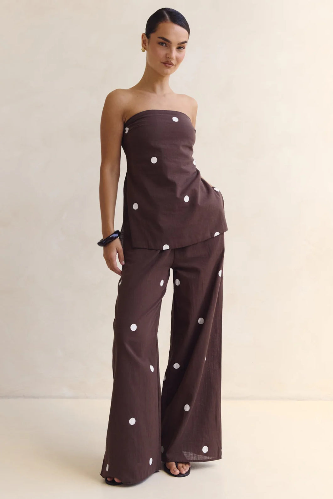 Polka Dot Strapless Set