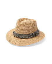 Load image into Gallery viewer, Christine Raffia Fedora -Natural/Khaki

