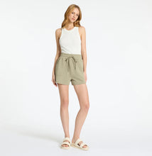 Load image into Gallery viewer, Status Anxiety - Day Follows Night - Women&#39;s Track Shorts / Washed Sage
