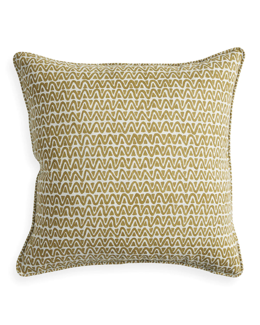 Menorca Saffron Linen Cushion