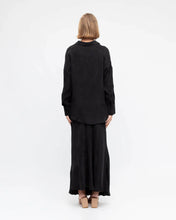 Load image into Gallery viewer, CUPRO MAXI SKIRT WITH DRAWSTRING
