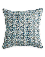 Load image into Gallery viewer, Istanbul Fresh Azure linen cushion
