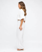 Load image into Gallery viewer, LINEN TIE NECKLINE CO-ORD TOP
